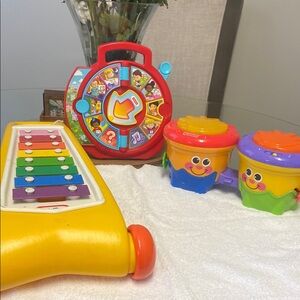Fisher-Price Musical Rainbow Xylophone and Drum Set